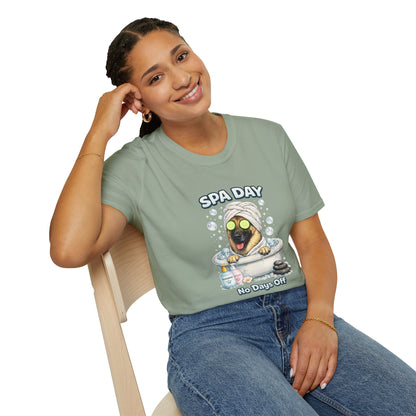 Spa Day No Days Off – Personalized Dog Spa T-Shirt – Paw Spa Days Remembered