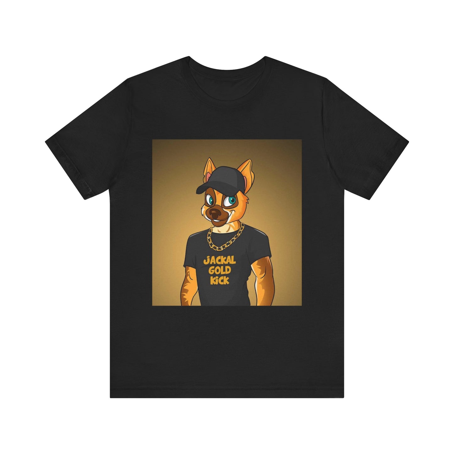 ‘Jackal Gold Kick’ Unisex Jersey Short Sleeve Tee