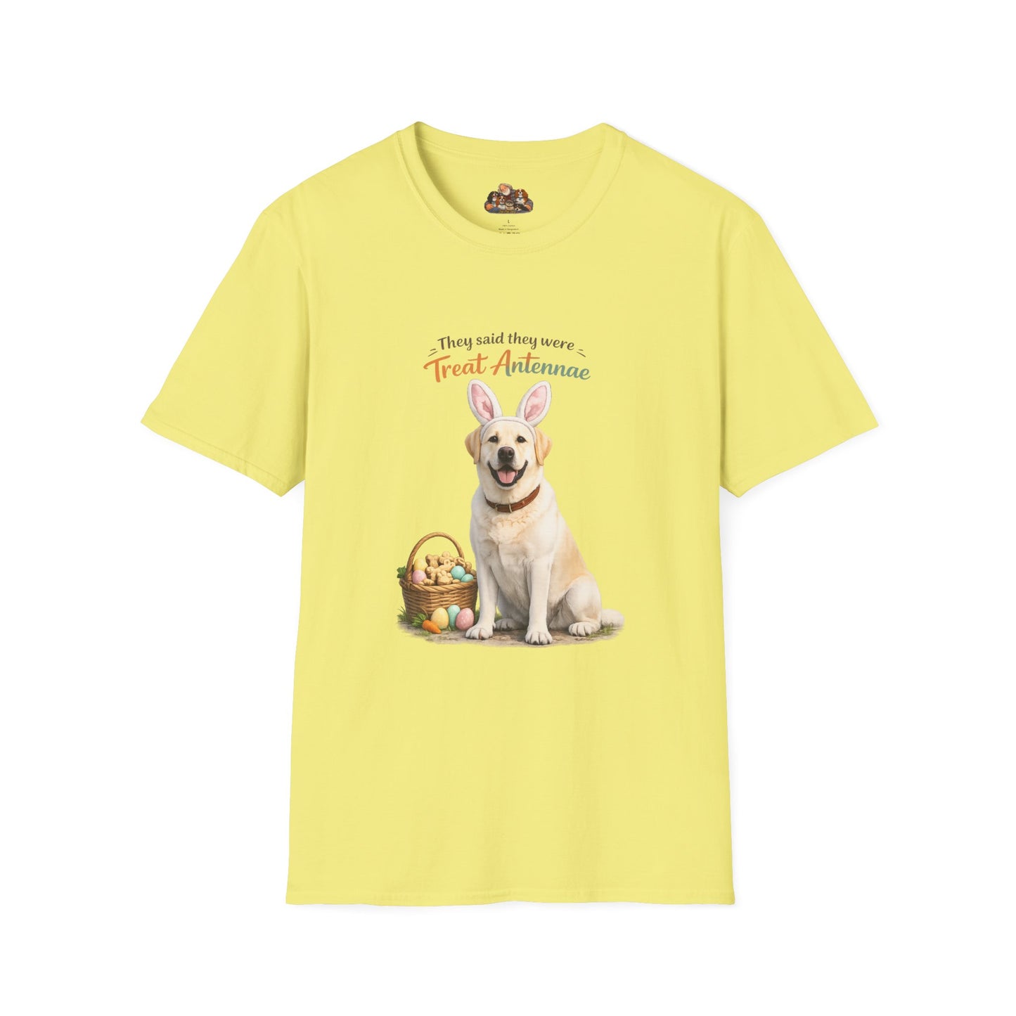 Yellow Lab Treat Antenna™ – Easter Yellow Lab Lover T-Shirt