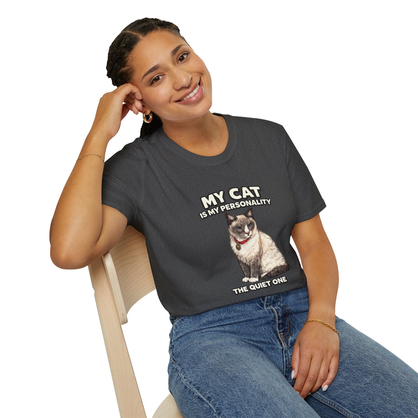My Cat Is My Personality – "The Quiet One" – Personalized Custom Cat Shirt