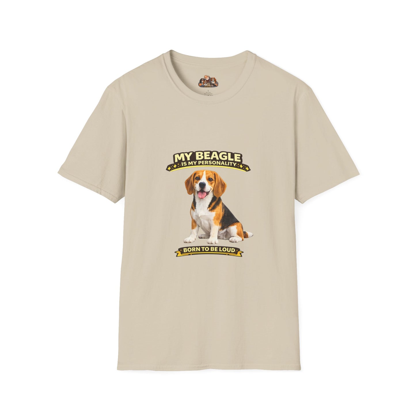 My Beagle Is My Personality – Born To Be Loud – Personalized Dog Tee