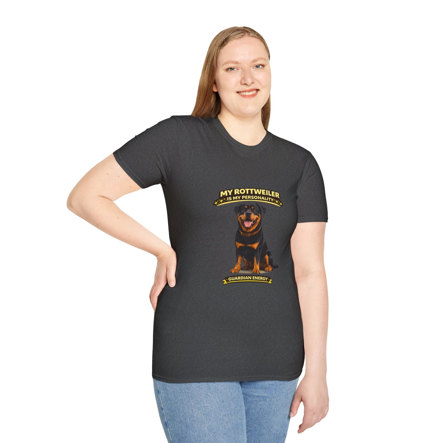 My Rottweiler Is My Personality – Guardian Energy – Personalized Dog Breed Tee