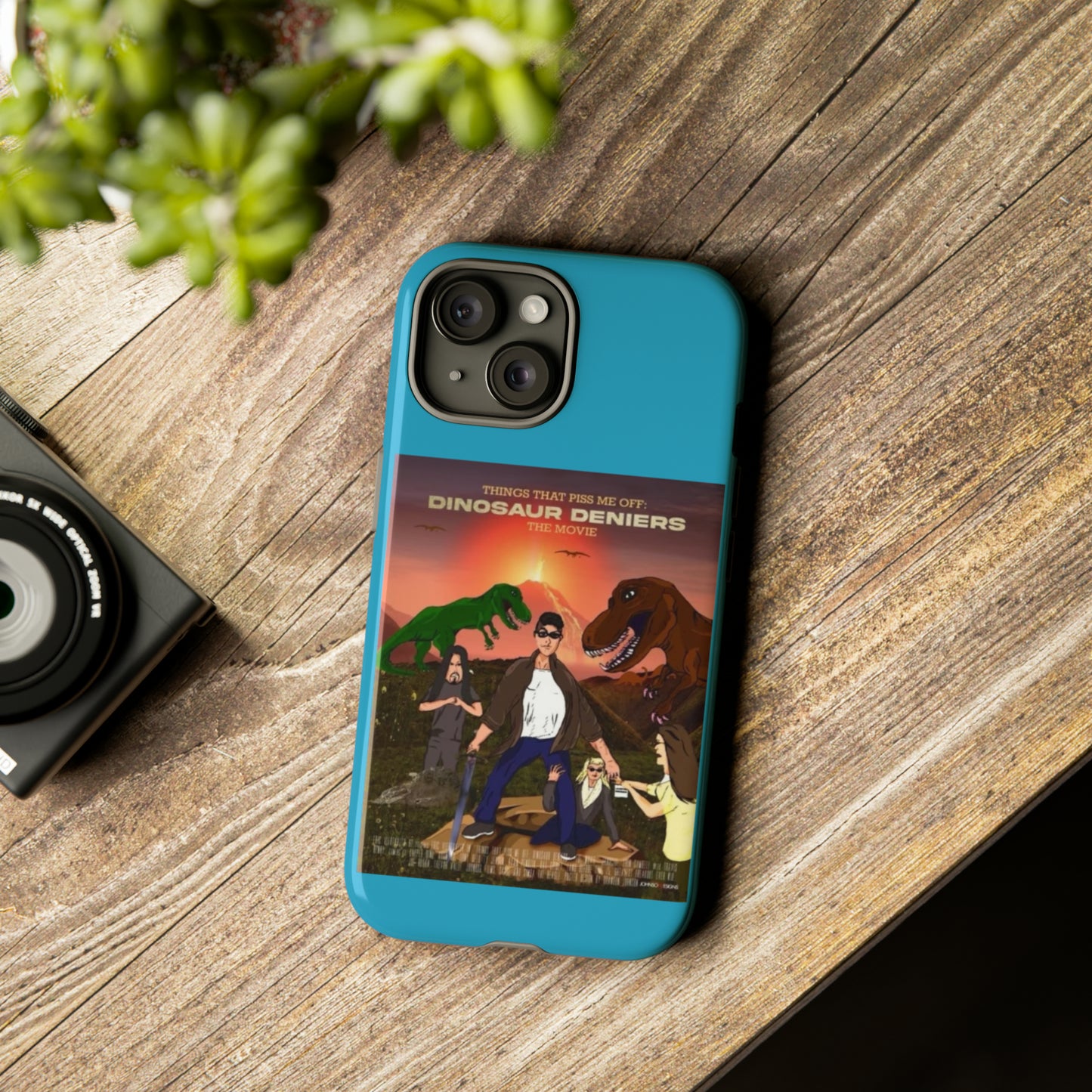 Dinosaur Deniers: The Movie Tough Phone Case (turquoise)