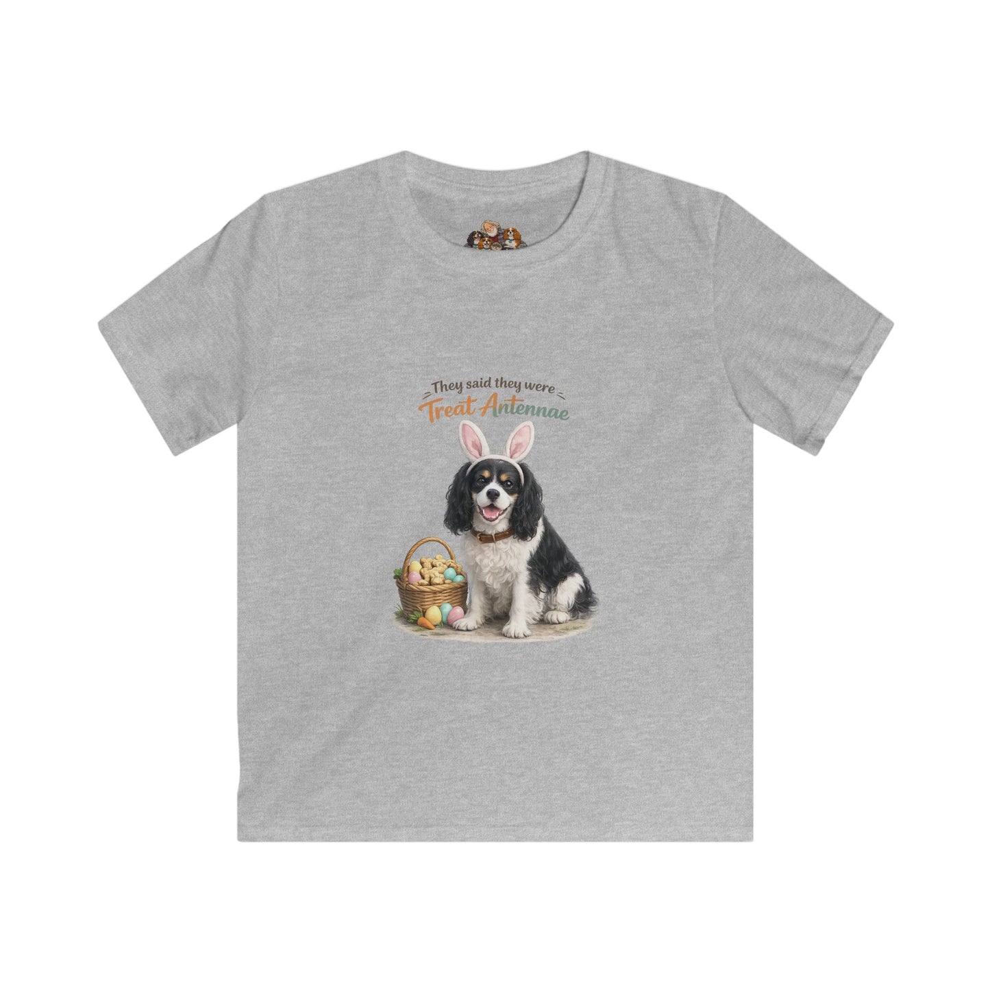 Cavalier King Charles Spaniel Treat Antennae™ — Youth Dog Lover Tee