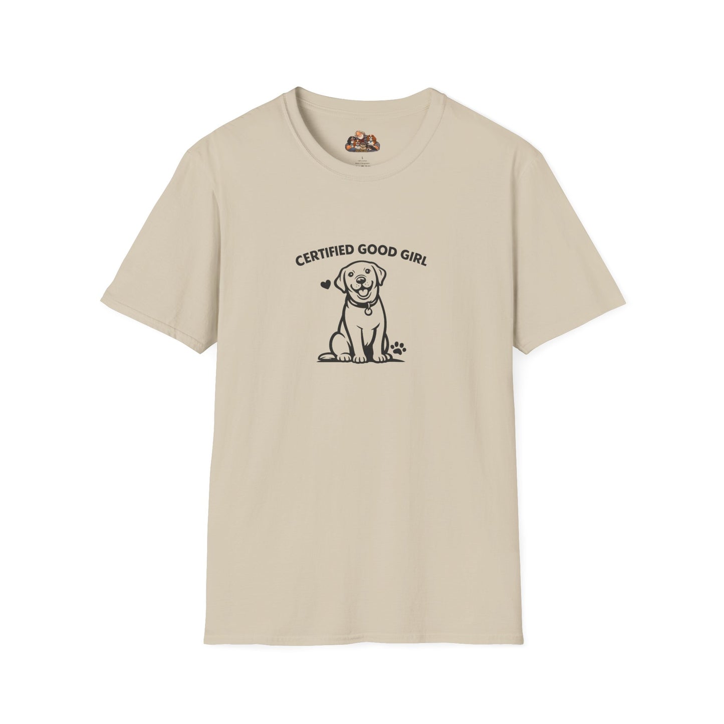 Certified Good Girl —  Black And White Minimalist Family Collection For Adult Dog Lovers