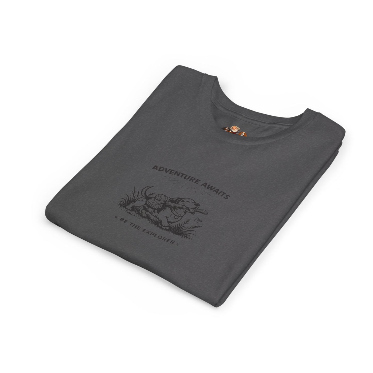 Adventure Awaits -- Youth Dog Lover Tee