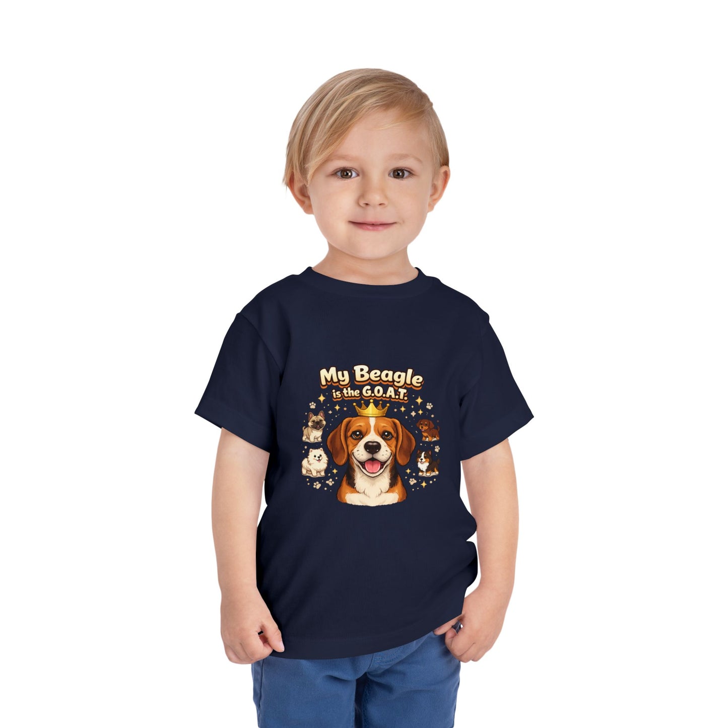 Let your toddler show their pride -- "My Beagle is the G.O.A.T." – Toddler T-Shirt