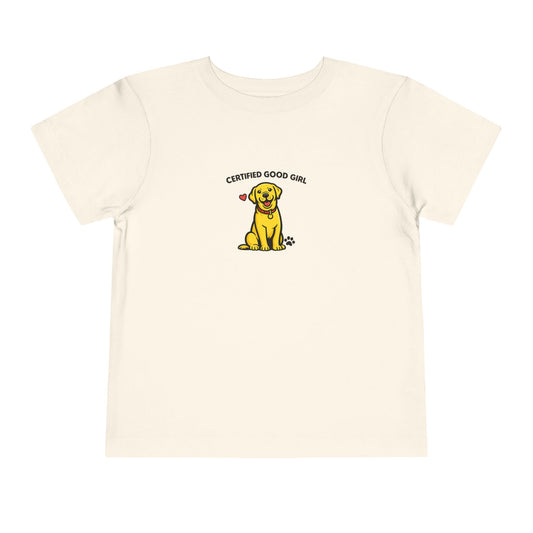 Certified Good Girl -- Toddler Dog Lover Tee