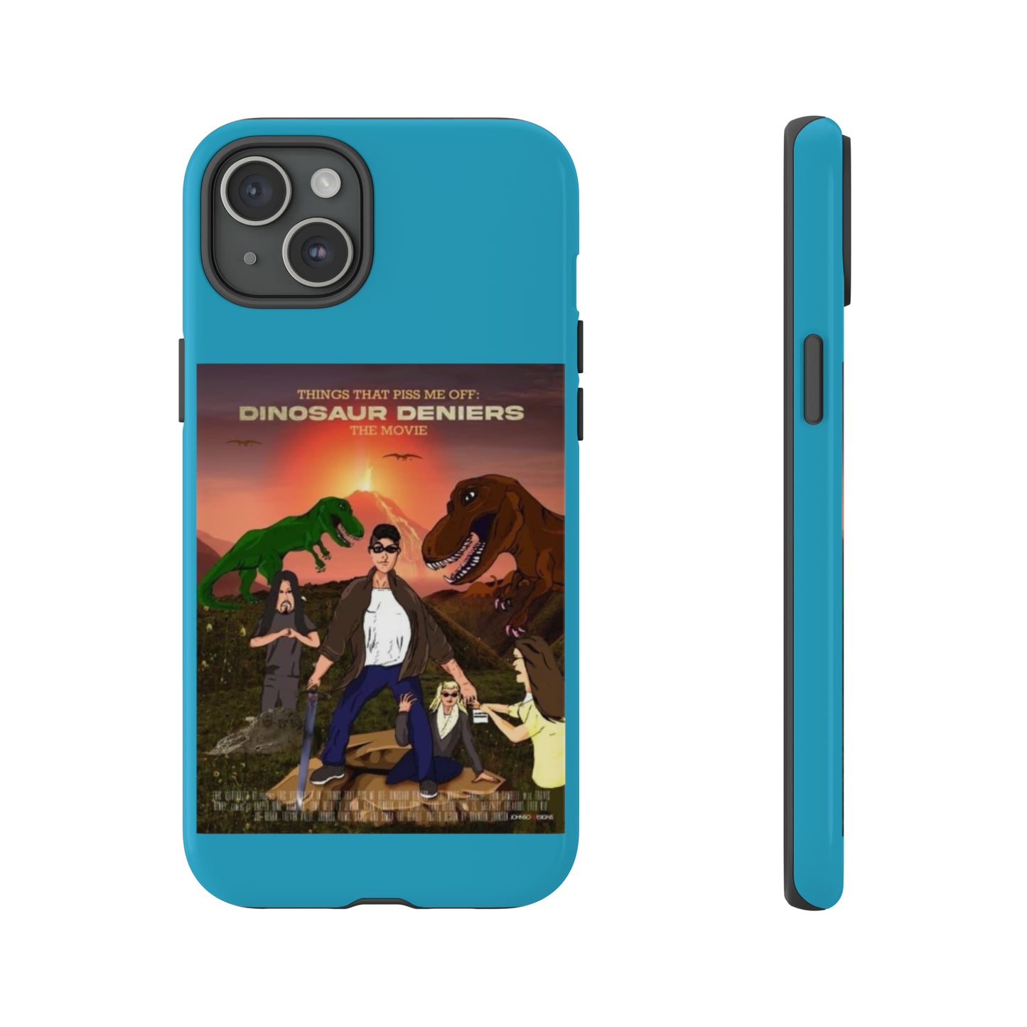 Dinosaur Deniers: The Movie Tough Phone Case (turquoise)