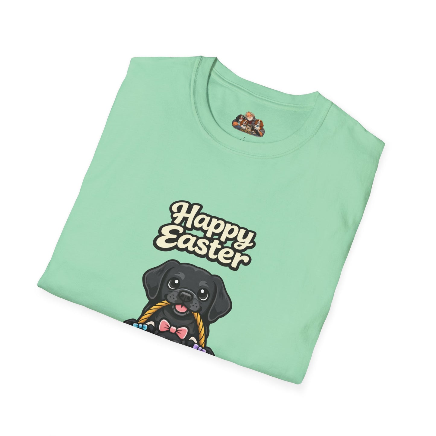 Black Labrador Family "Happy Easter"