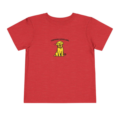 Certified Good Girl -- Toddler Dog Lover Tee