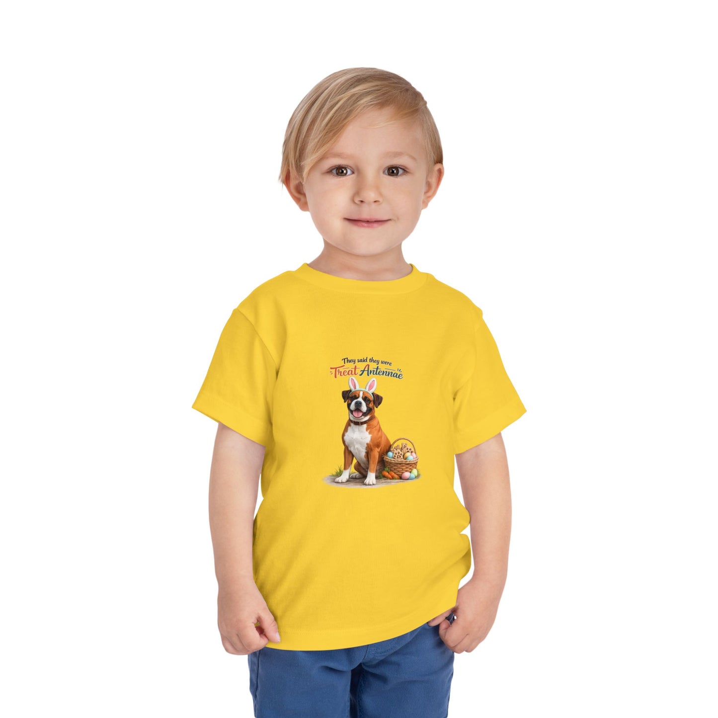 Boxer Treat Antennae™ -- Toddler Dog Lover Tee