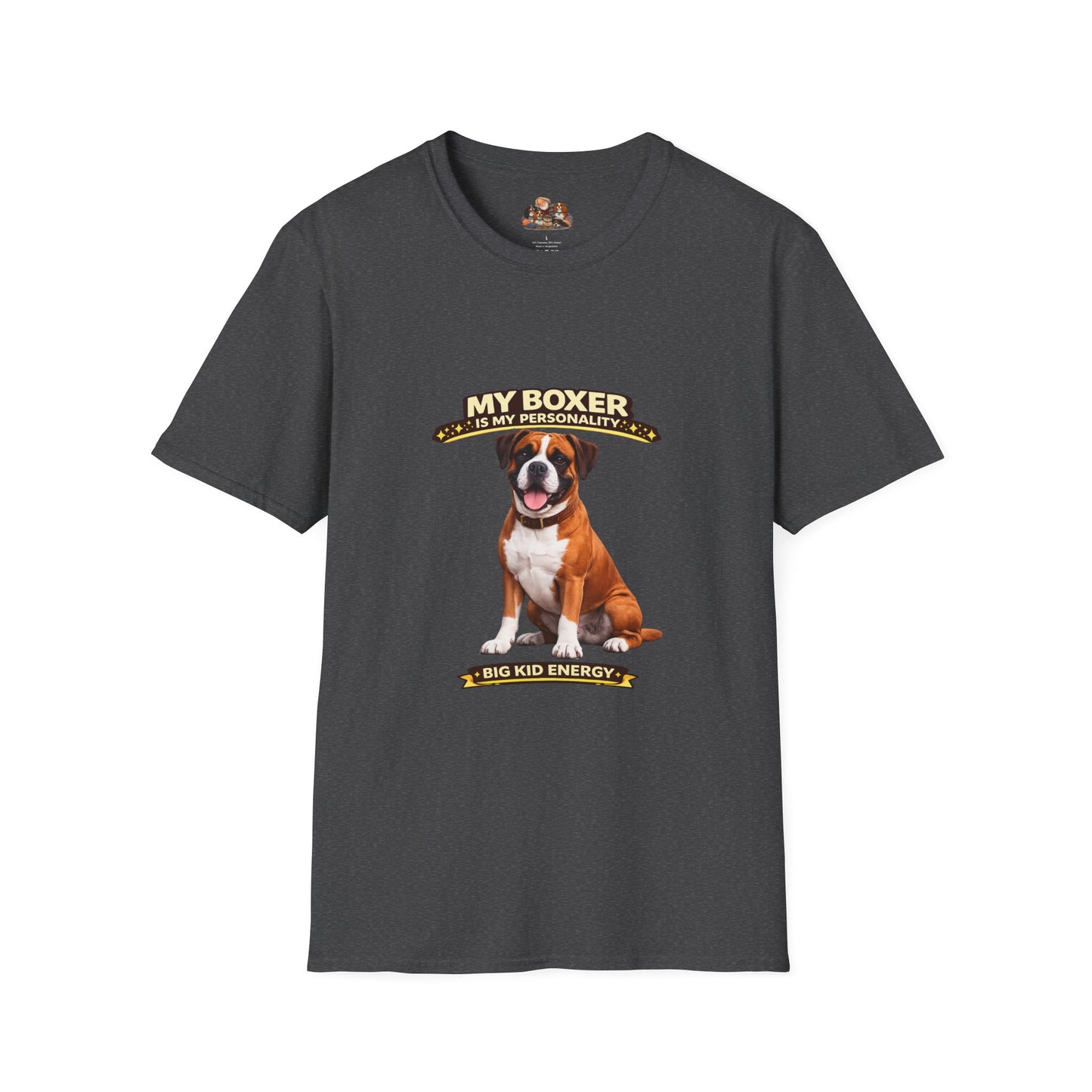 My Boxer Is My Personality – Big Kid Energy– Personalized Dog Breed Tee