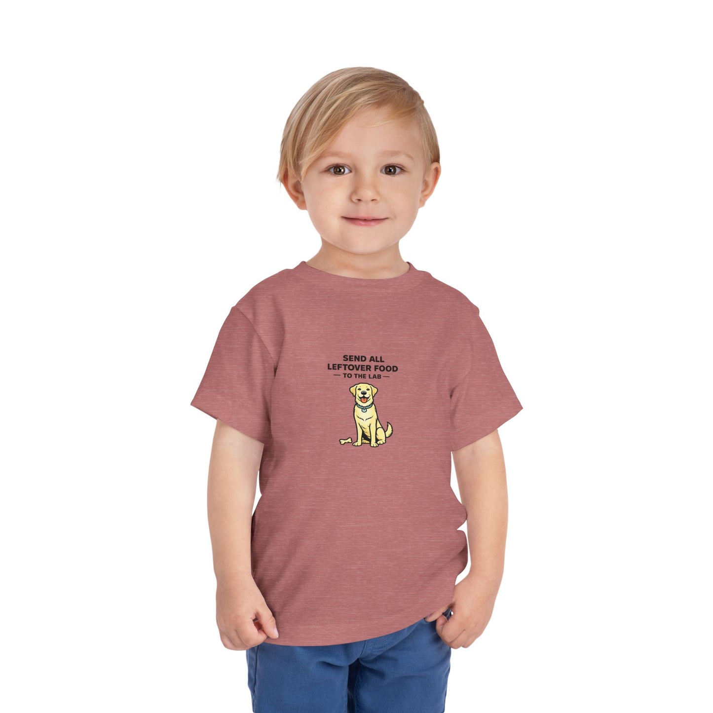 Send All Leftover Food To The Lab  --  Toddler Dog Lover Tee