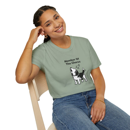 Member Of The Chorus  —  Black And White Minimalist Family Collection For Adult Dog Lovers