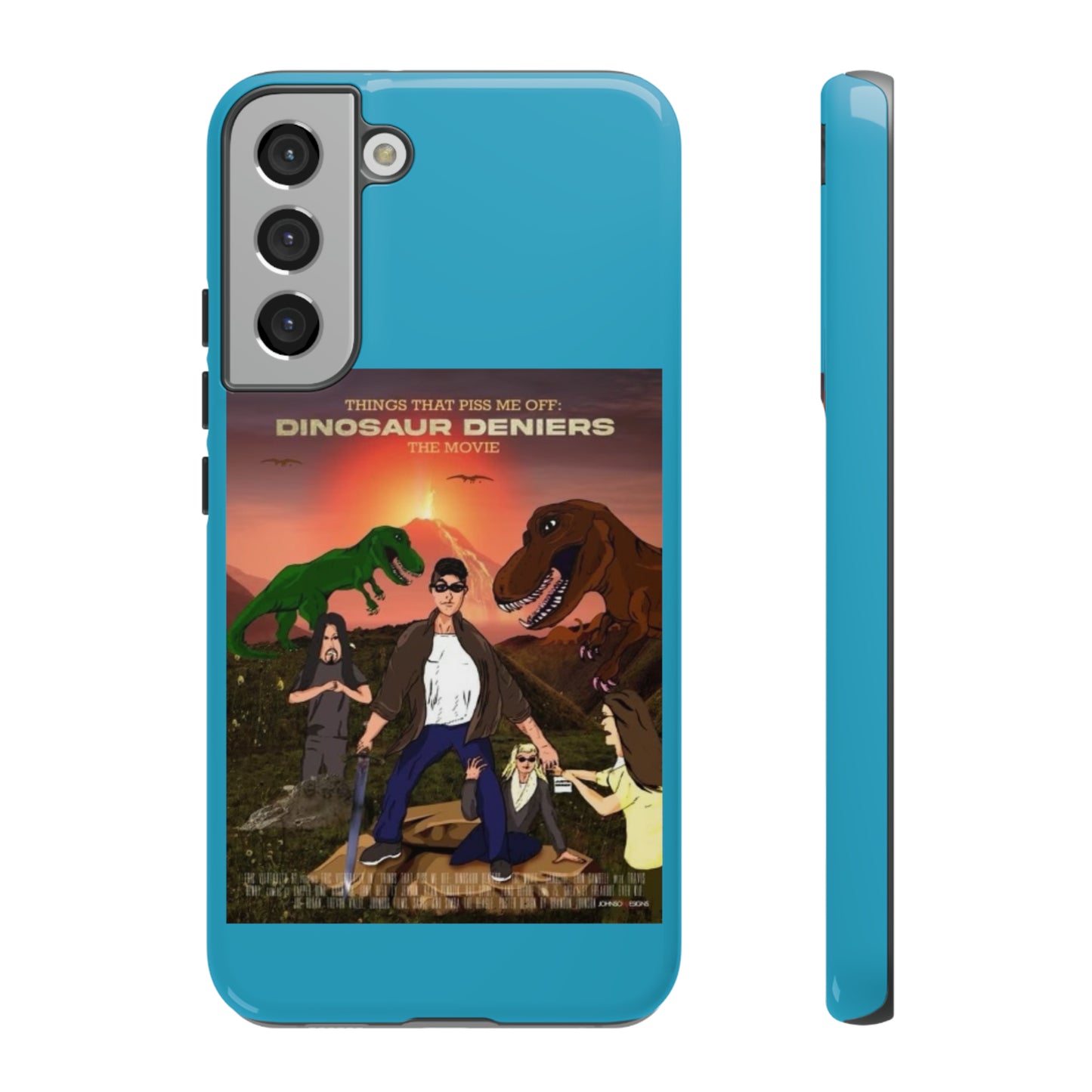 Dinosaur Deniers: The Movie Tough Phone Case (turquoise)