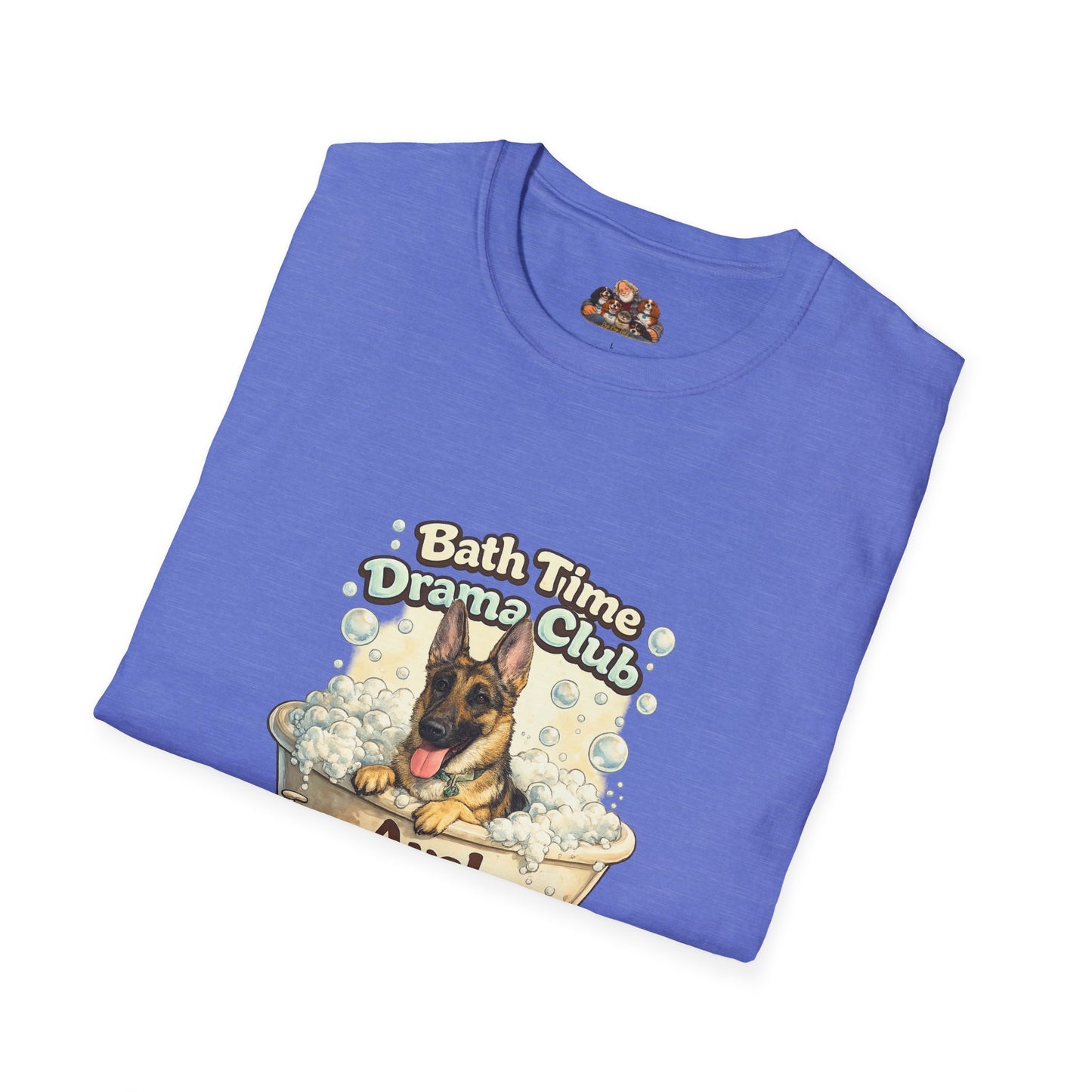 Bath Time Drama Club – Personalized Dog Spa T-Shirt – Paw Spa Days Remembered