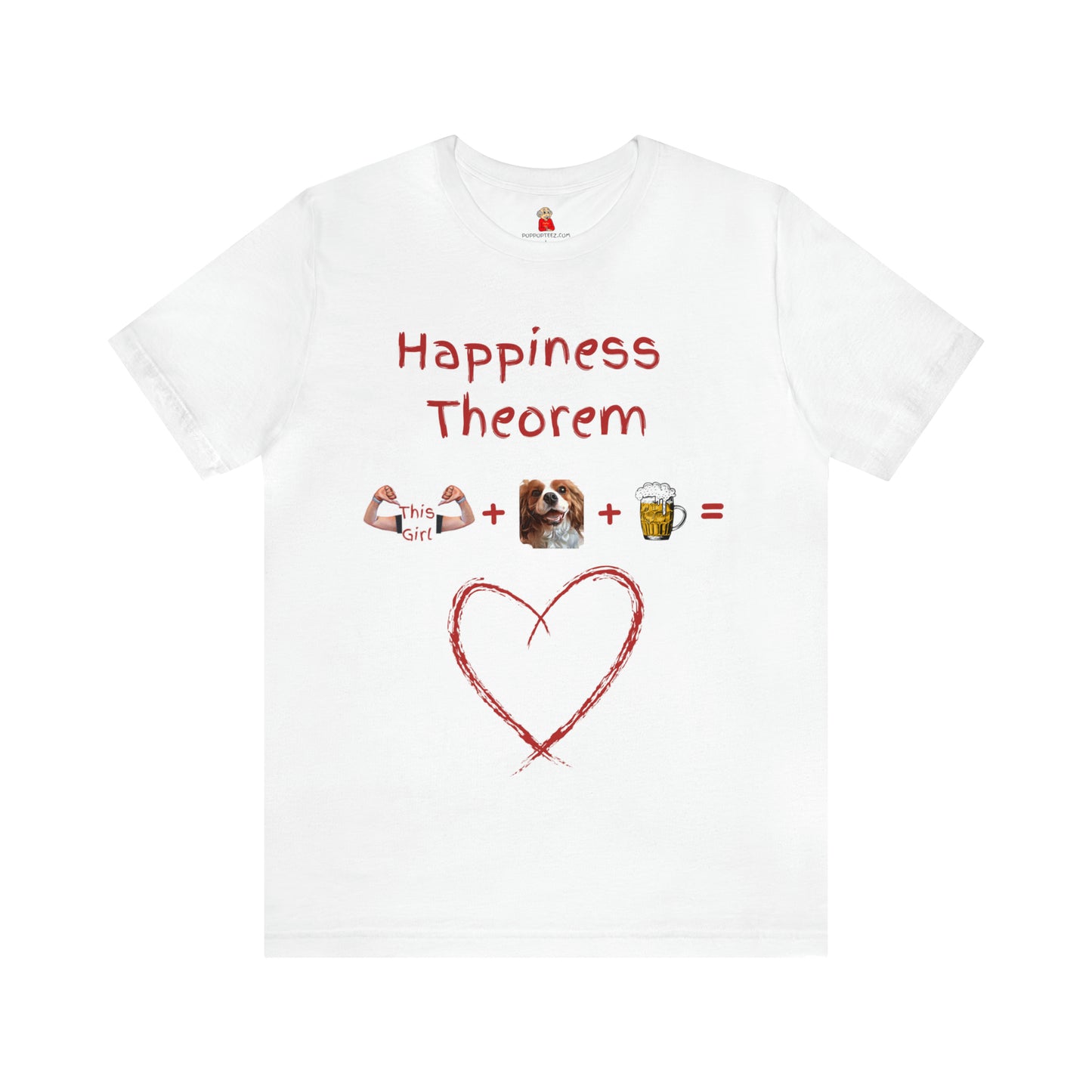 This Girl + Cavalier + Beer = Happiness Unisex Jersey Tee