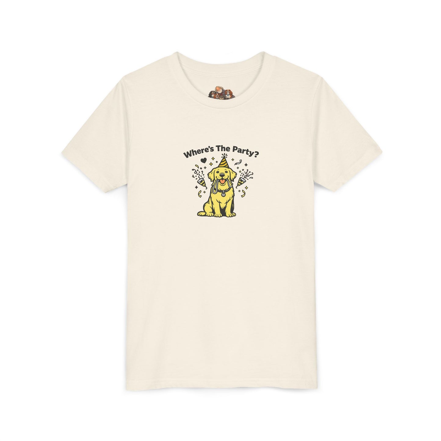 Where's The Party? -- Youth Dog Lover Tee