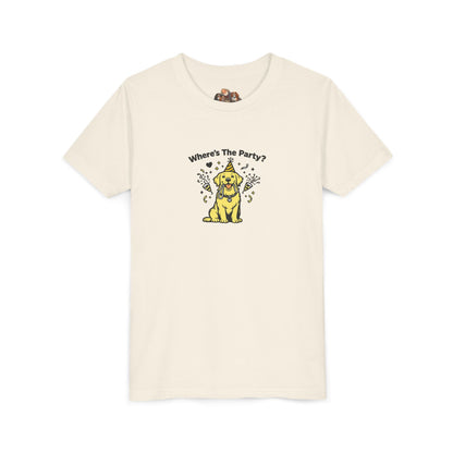 Where's The Party? -- Youth Dog Lover Tee