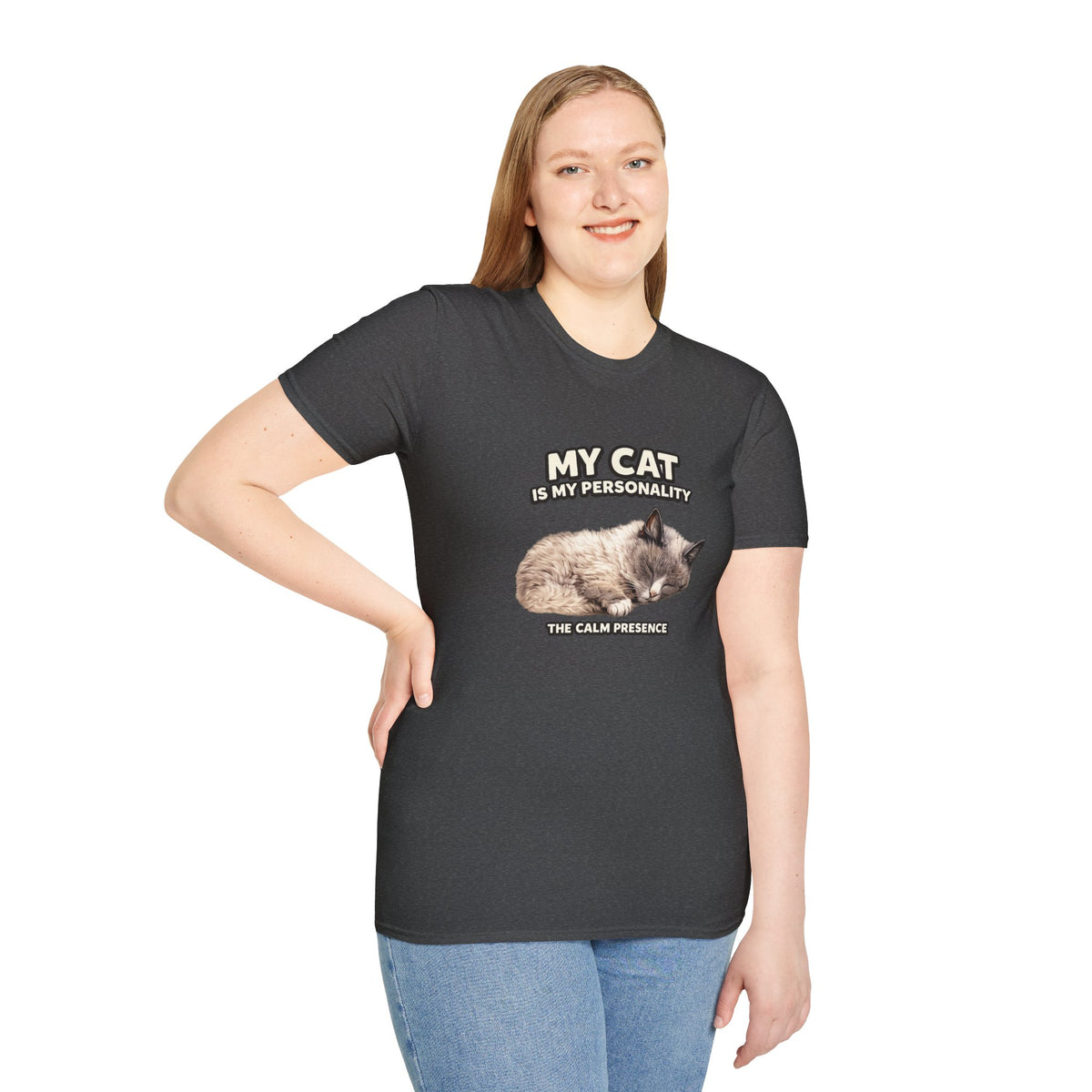 My Cat Is My Personality – "The Calm Presence" – Personalized Custom Cat Shirt