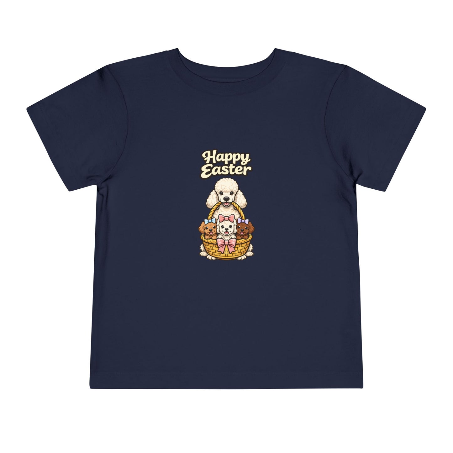 Poodle Family Happy Easter -- Toddler Dog Lover Tee