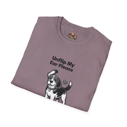 Unflip My Ear Please  —  Black And White Minimalist Family Collection For Adult Dog Lovers
