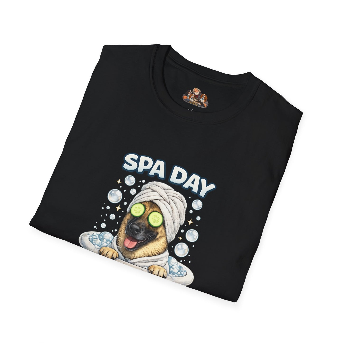 Spa Day No Days Off – Personalized Dog Spa T-Shirt – Paw Spa Days Remembered