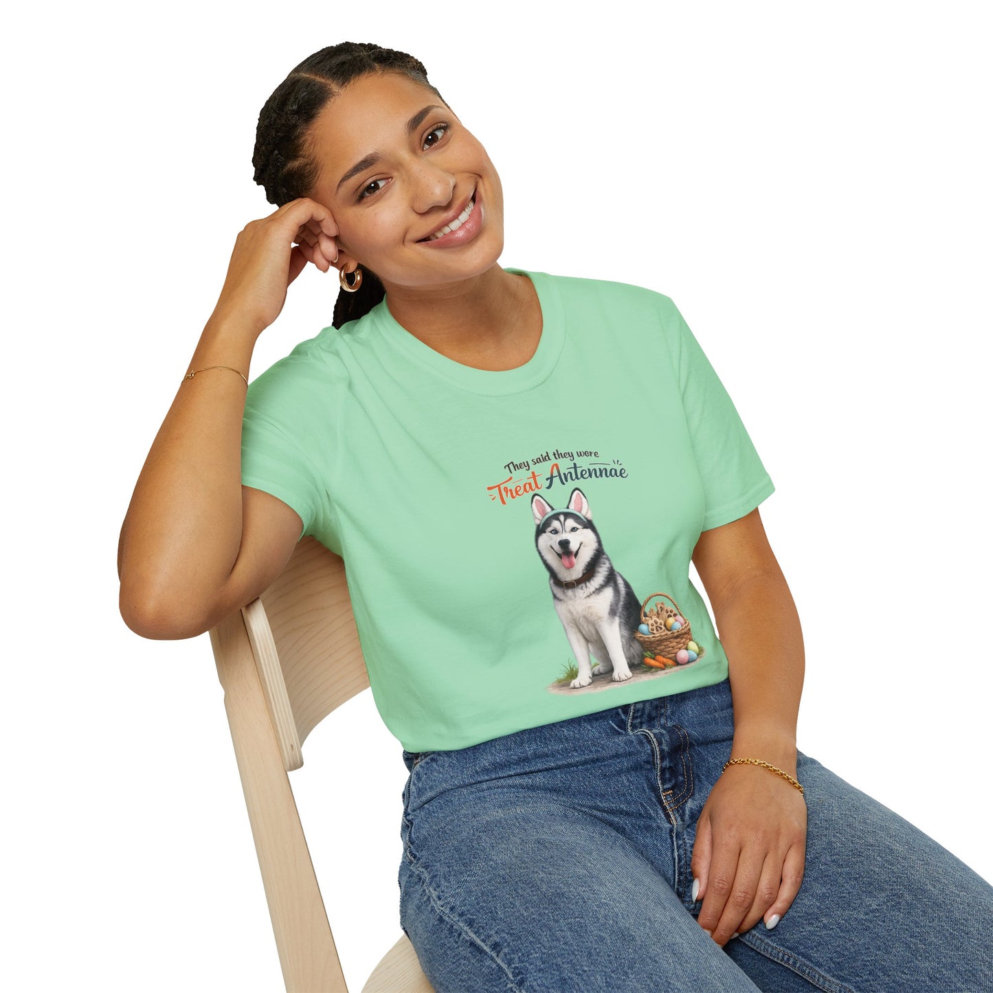 Husky Treat Antenna™ – Easter Dog Lover Tee
