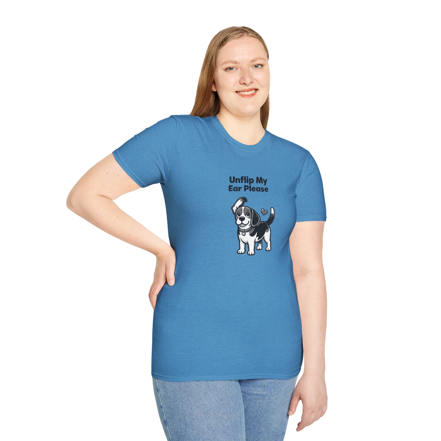 Unflip My Ear Please  —  Black And White Minimalist Family Collection For Adult Dog Lovers