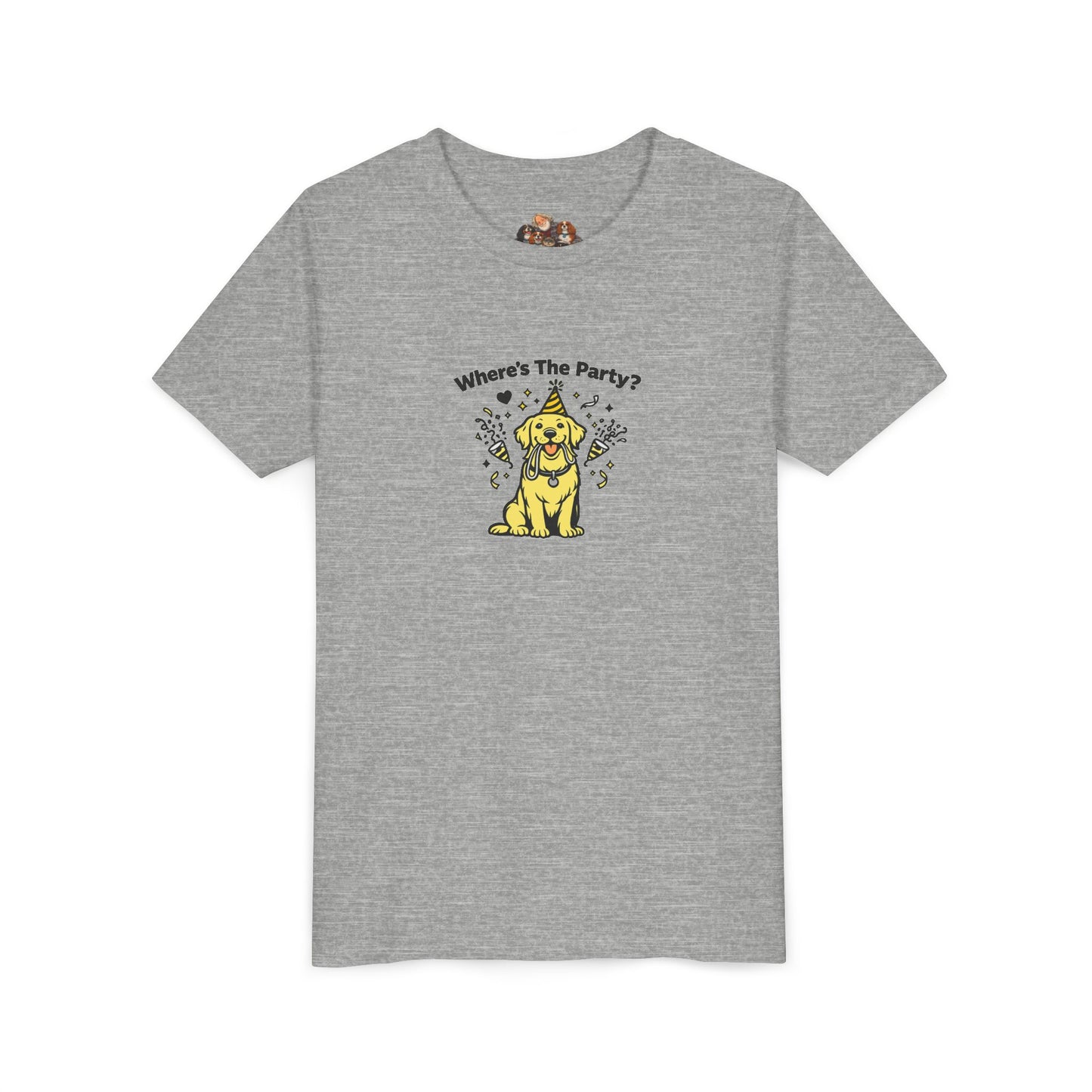 Where's The Party? -- Youth Dog Lover Tee