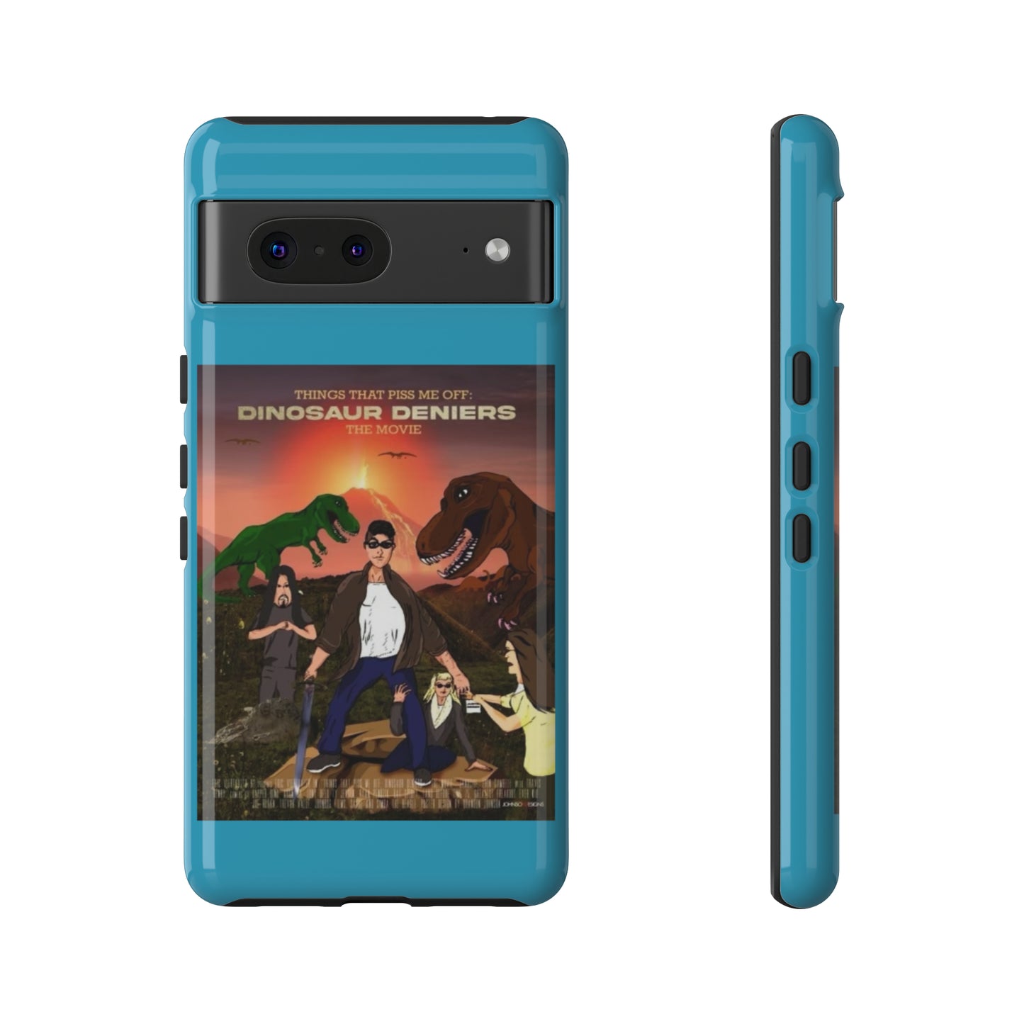 Dinosaur Deniers: The Movie Tough Phone Case (turquoise)