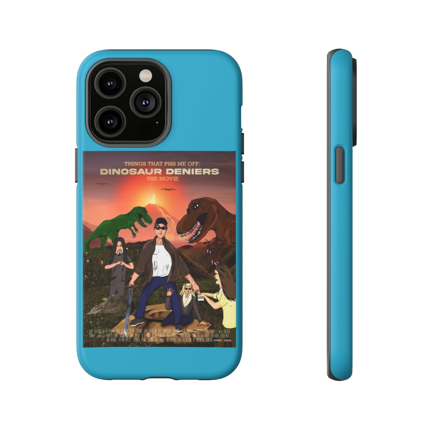 Dinosaur Deniers: The Movie Tough Phone Case (turquoise)