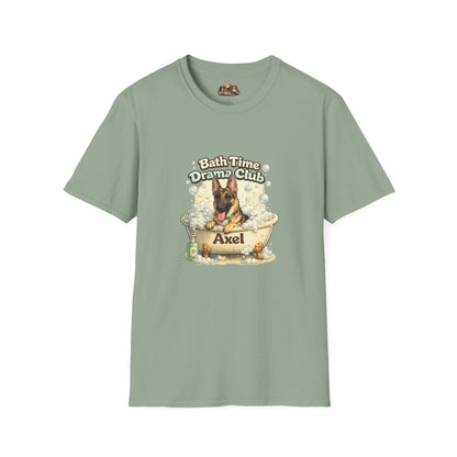 Bath Time Drama Club – Personalized Dog Spa T-Shirt – Paw Spa Days Remembered