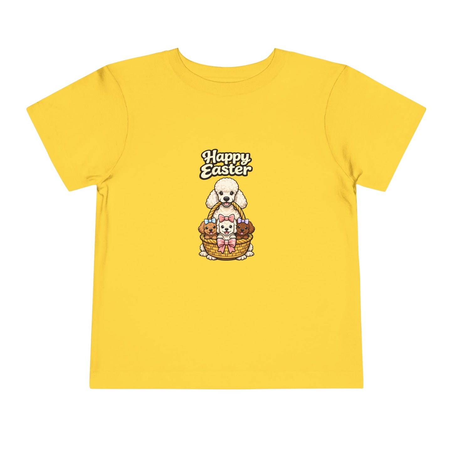 Poodle Family Happy Easter -- Toddler Dog Lover Tee