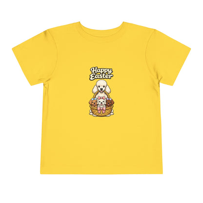 Poodle Family Happy Easter -- Toddler Dog Lover Tee