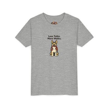 Less Talks. More Walks. -- Youth Dog Lover Tee