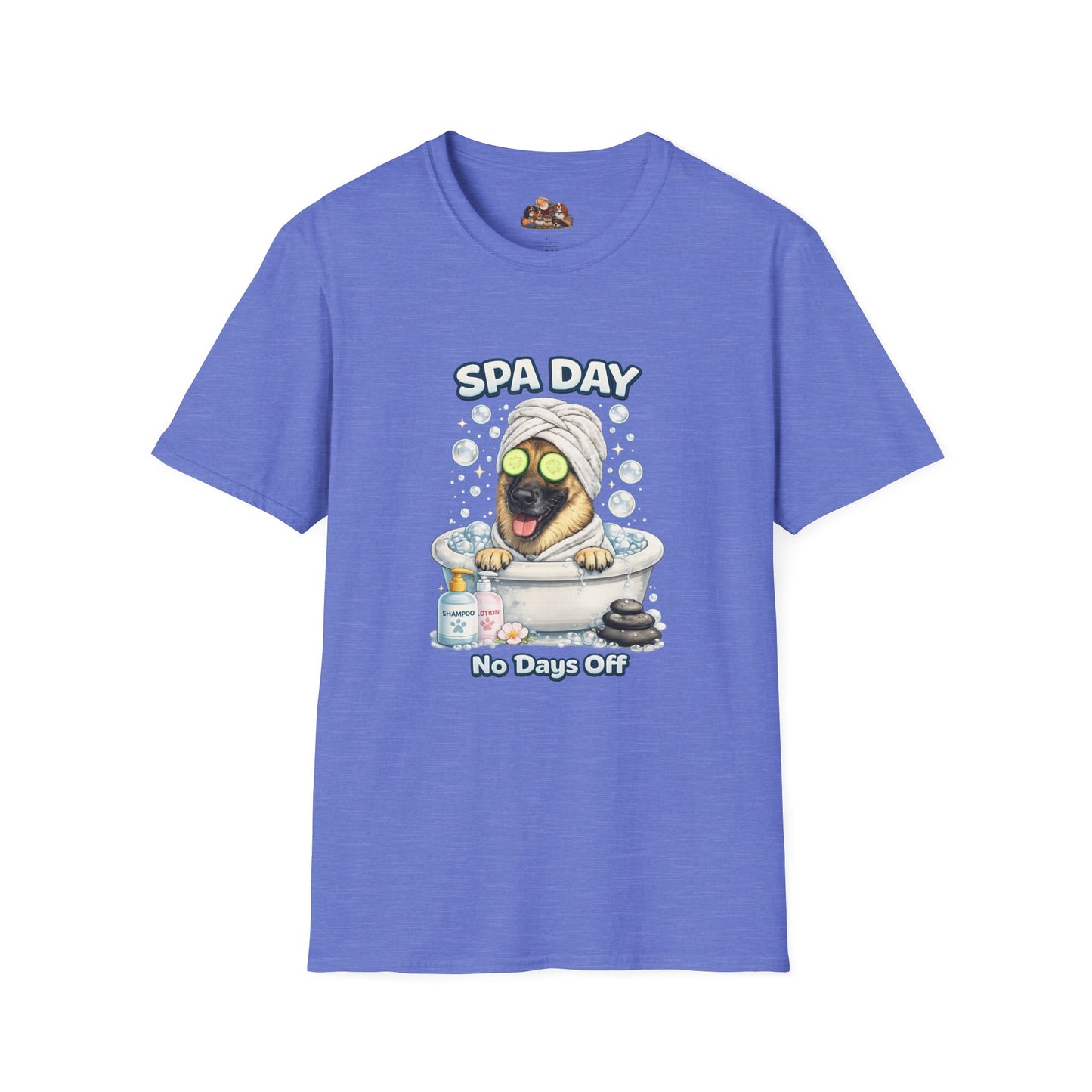 Spa Day No Days Off – Personalized Dog Spa T-Shirt – Paw Spa Days Remembered