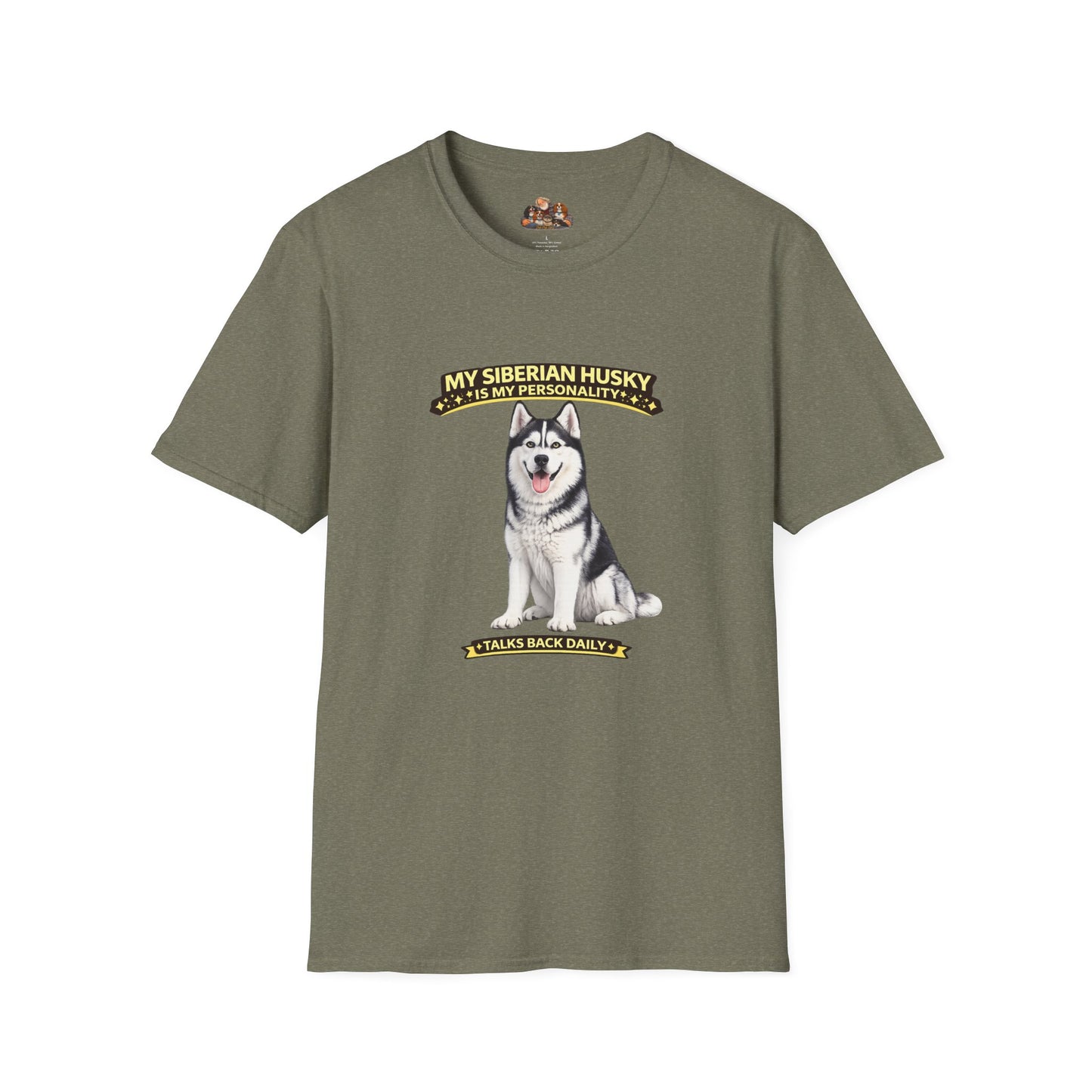 My Siberian Husky Is My Personality -- Personalized Dog Breed T-Shirt