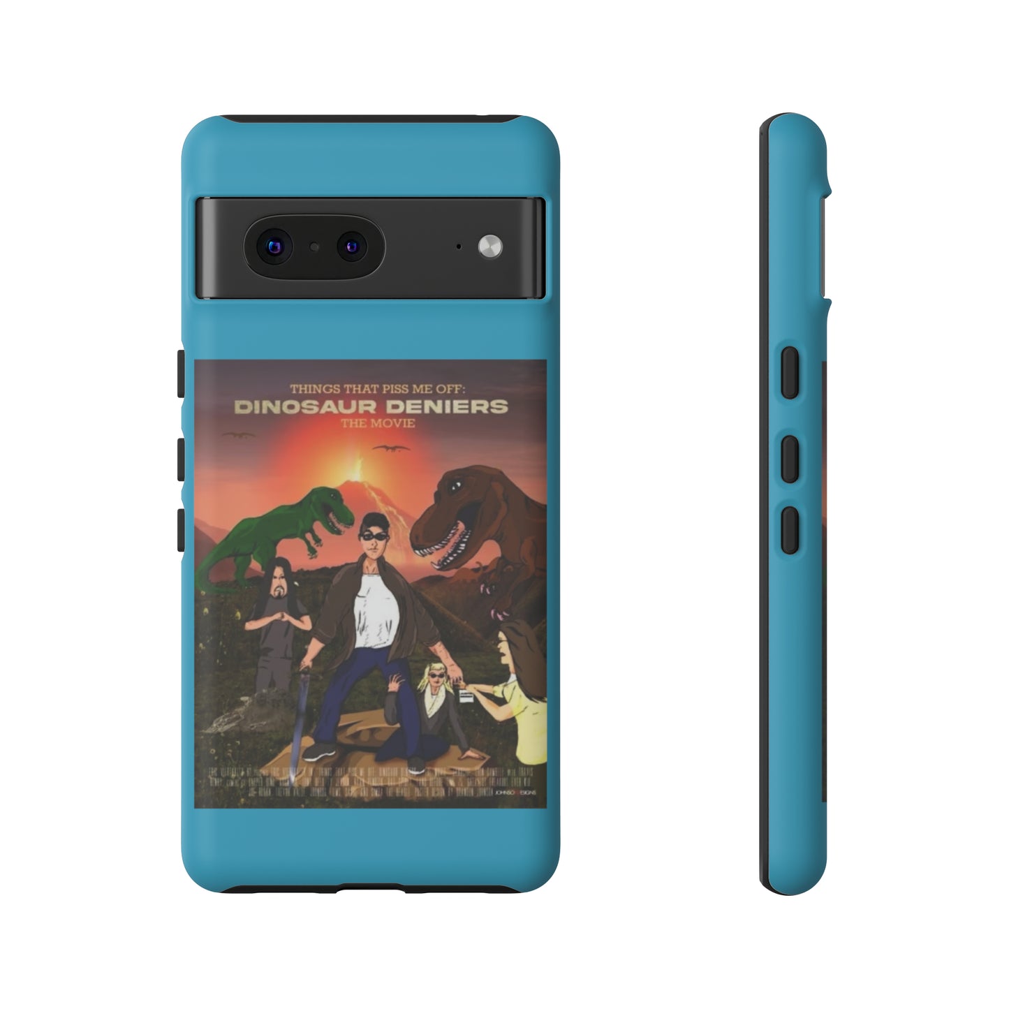 Dinosaur Deniers: The Movie Tough Phone Case (turquoise)