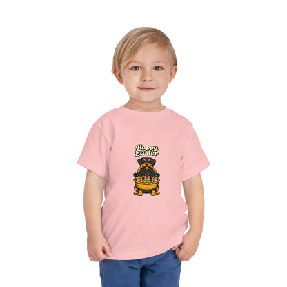Rottweiler Family Happy Easter -- Toddler Dog Lover Tee