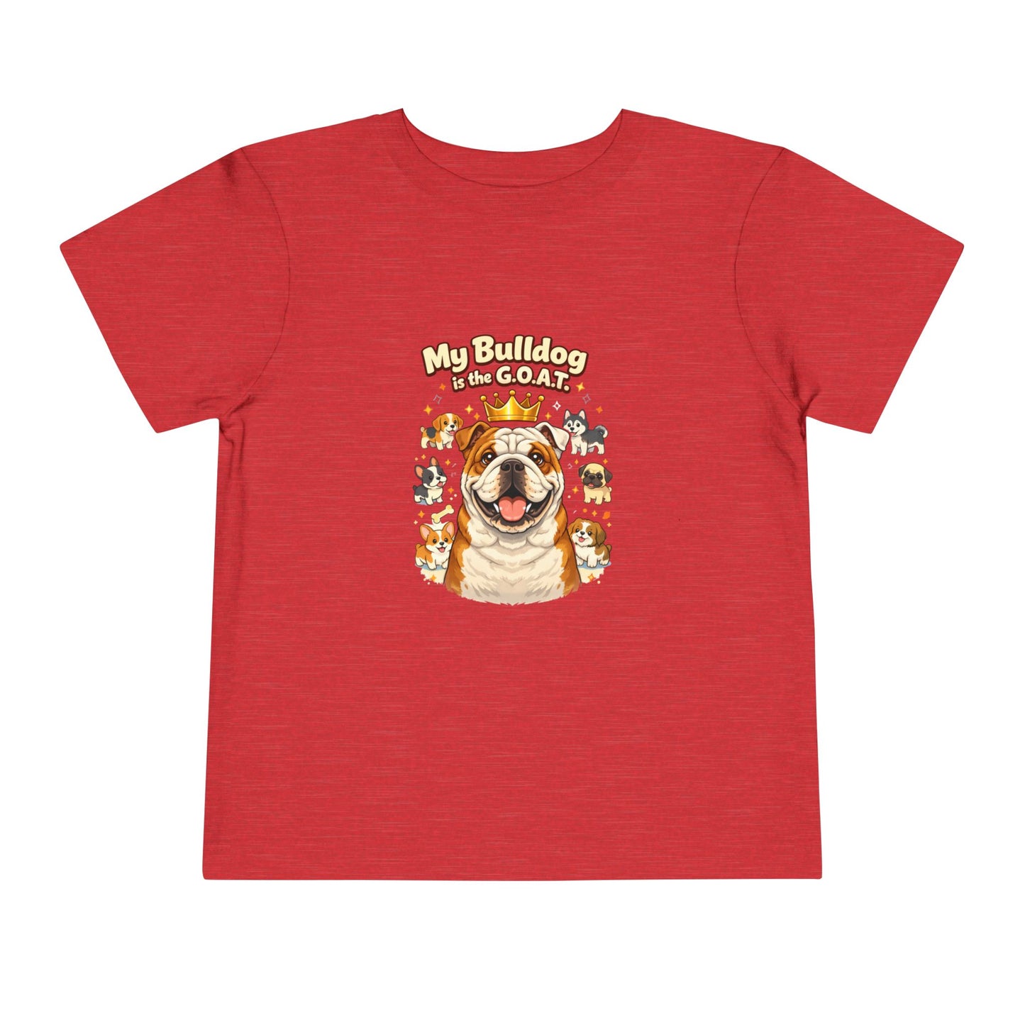 Let your toddler show their pride -- "My Bulldog is the G.O.A.T." – Toddler T-Shirt