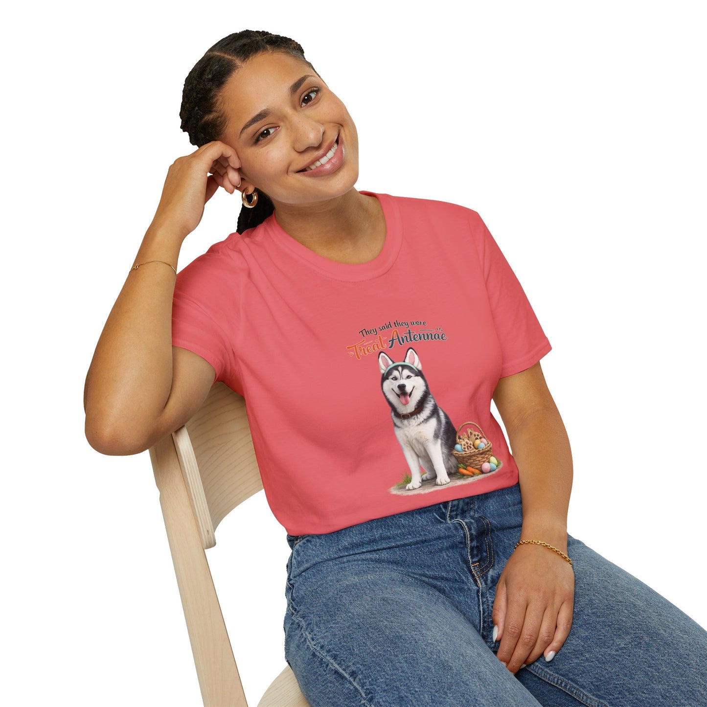 Husky Treat Antenna™ – Easter Dog Lover Tee