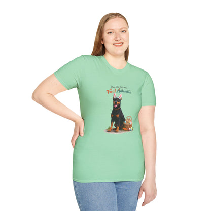 Doberman Treat Antenna™ – Easter Dog Lover Tee