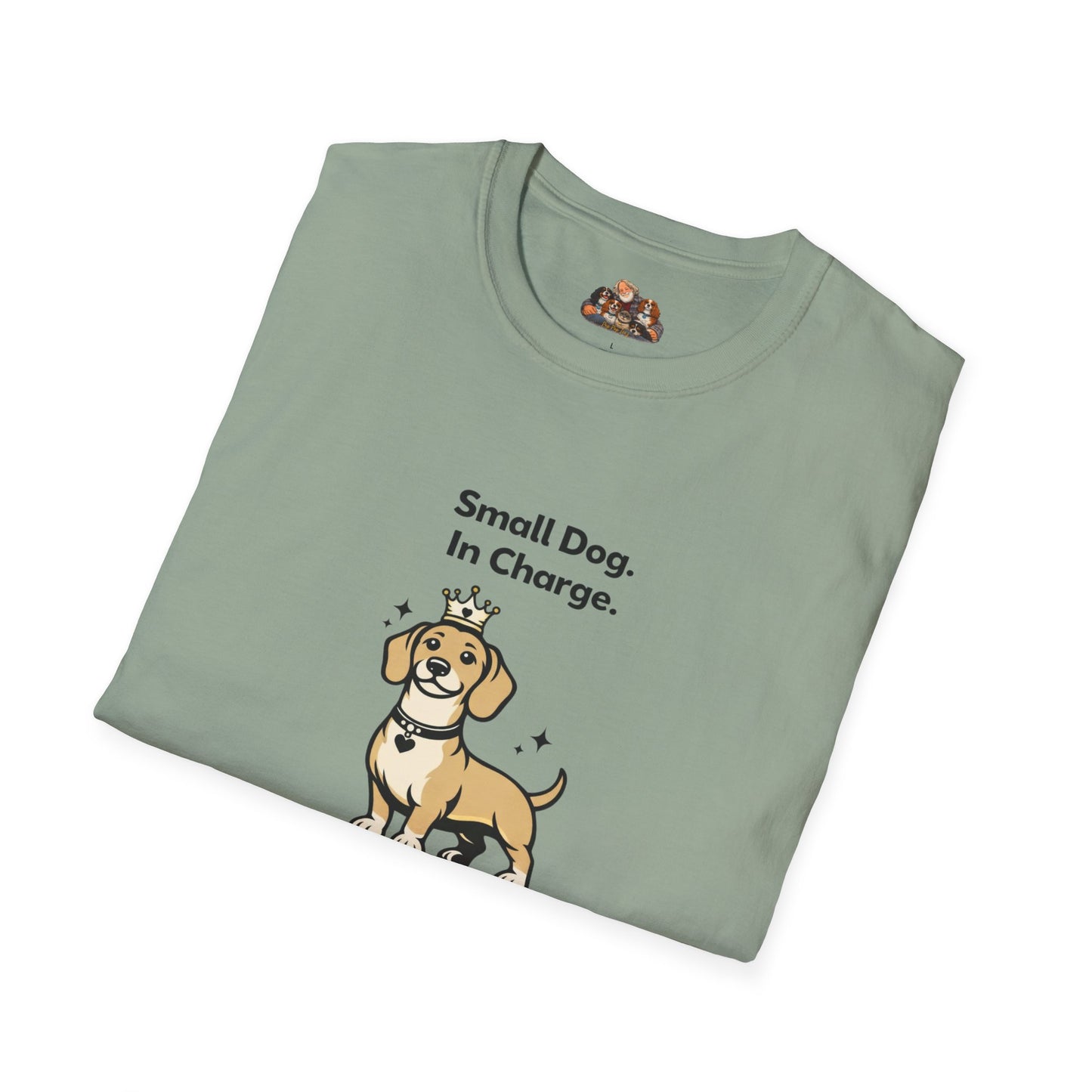 Small Dog. In Charge.  —  Soft-Color Minimalist Family Collection For Adult Dog Lovers