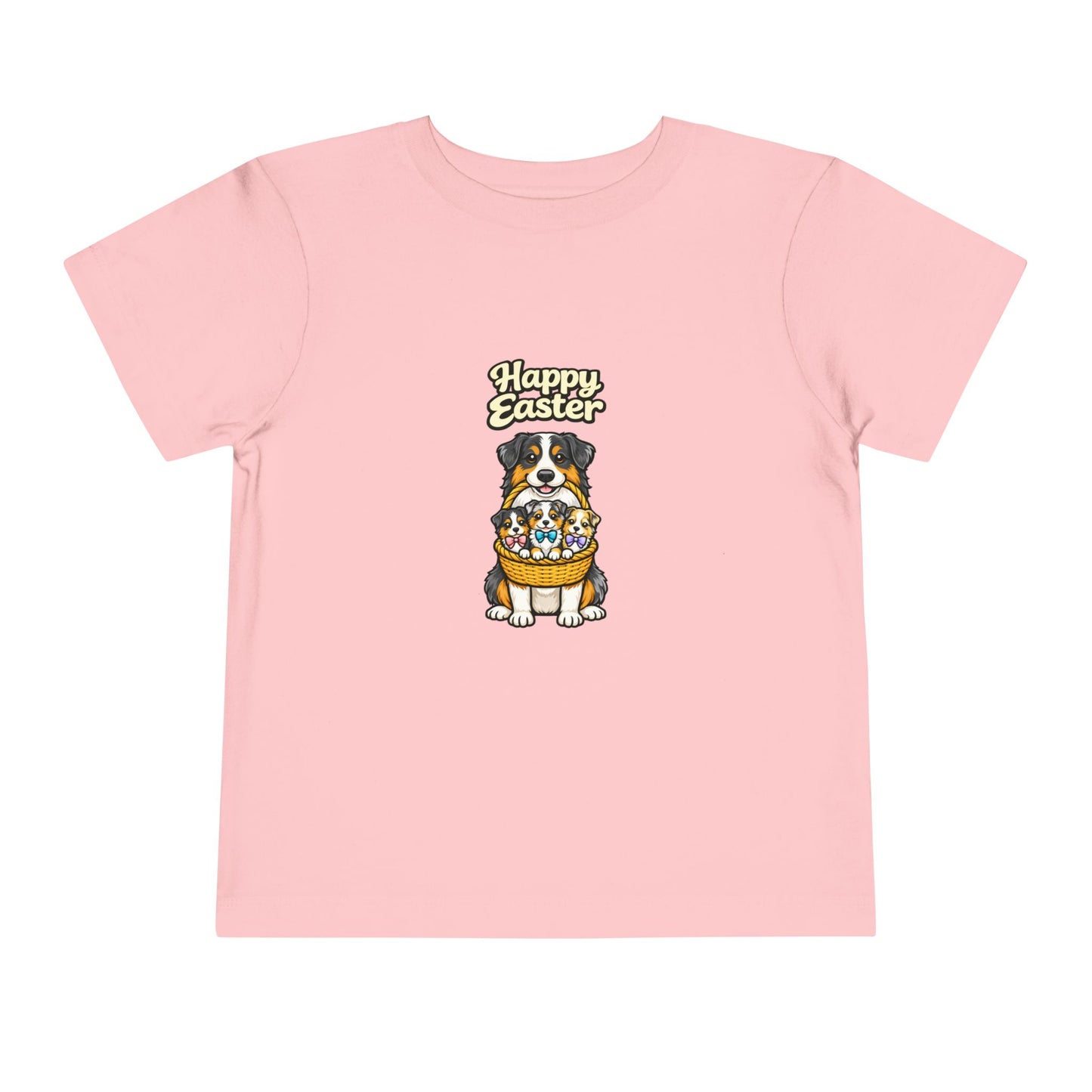 Australian Shepherd Family Happy Easter -- Toddler Dog Lover Tee