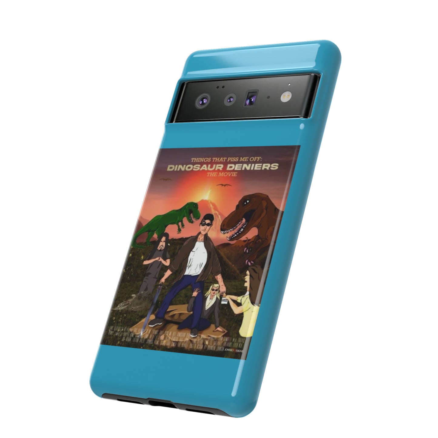 Dinosaur Deniers: The Movie Tough Phone Case (turquoise)