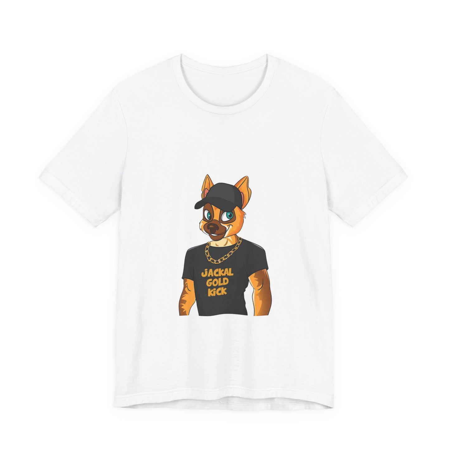 ‘Jackal Gold Kick’ Unisex Jersey Short Sleeve Tee
