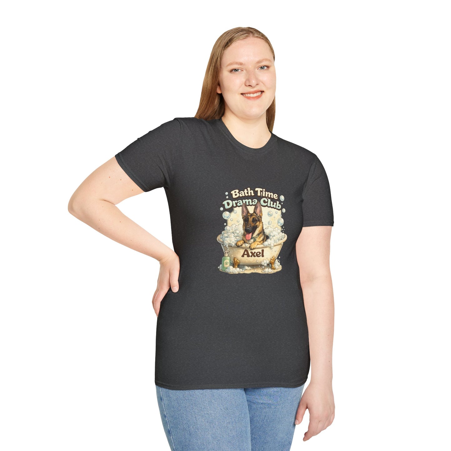 Bath Time Drama Club – Personalized Dog Spa T-Shirt – Paw Spa Days Remembered
