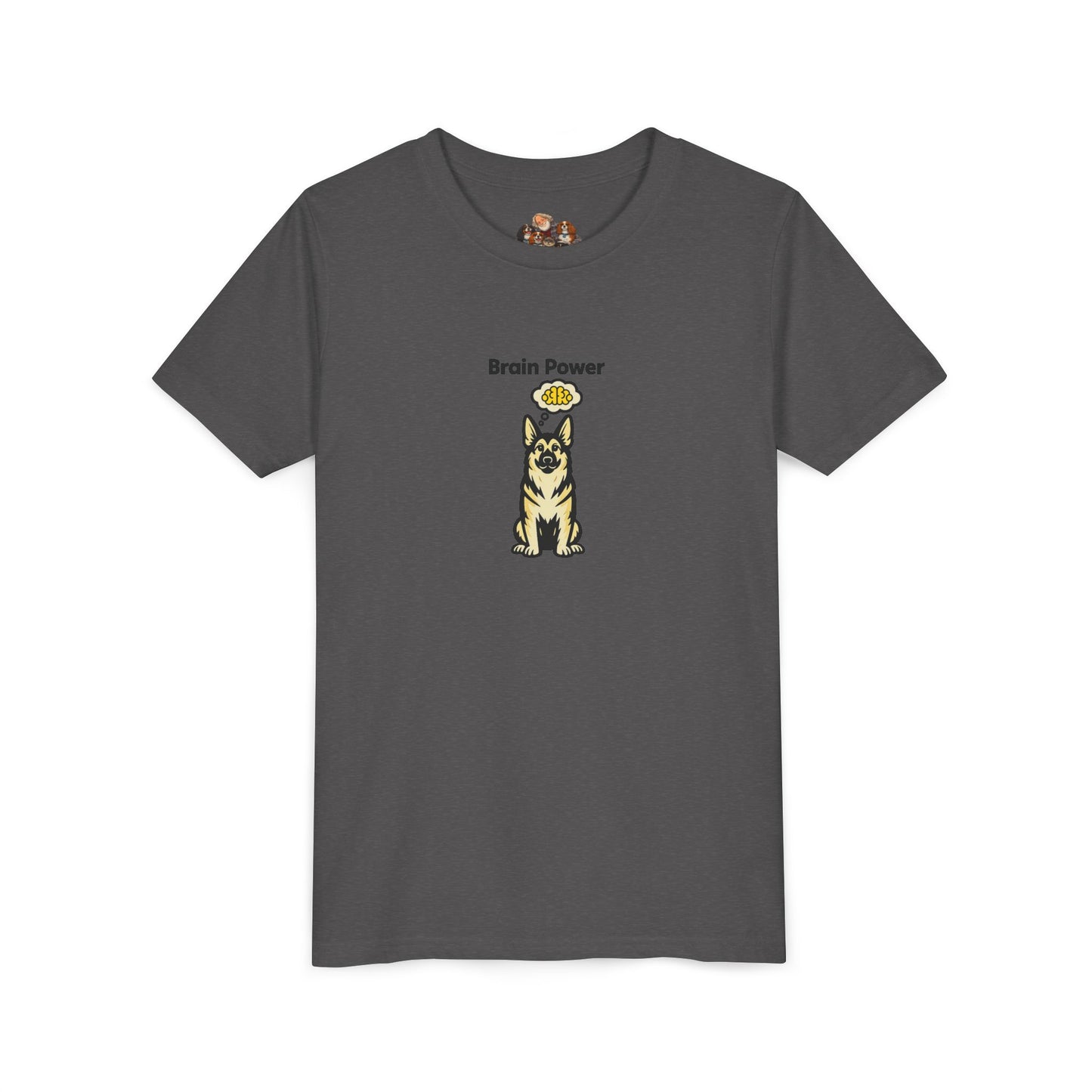 Brain Power -- Youth Dog Lover Tee